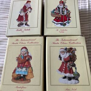 Vintage International Santa Claus Collection Figurines Set